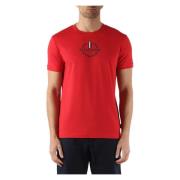 Slim Fit Katoen Logo T-shirt Tommy Hilfiger , Red , Heren