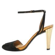 Pre-owned Suede sandals Gucci Vintage , Black , Dames