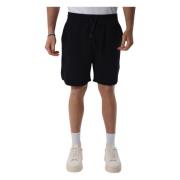 Katoenen Bermuda Shorts met elastische taille Armani Exchange , Blue ,...