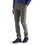 Slim Fit Katoenen Chino Broek Harmont & Blaine , Gray , Heren