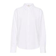 Korte witte blouse met kraag en knoopsluiting Lounge Nine , White , Da...
