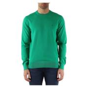 Katoen Logo Geborduurde Crewneck Sweater Tommy Hilfiger , Green , Here...