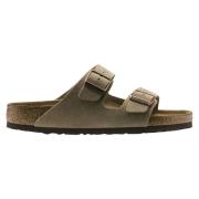 Taupe Arizona Soft Footbed Sandalen Birkenstock , Beige , Heren