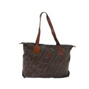 Pre-owned Canvas fendi-bags Fendi Vintage , Brown , Dames