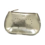 Pre-owned Leather clutches Anya Hindmarch Pre-owned , Yellow , Dames