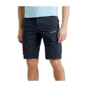 Stretch Twill Cargo Shorts voor de zomer PME Legend , Blue , Heren