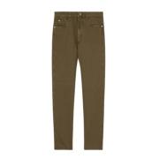 Groene Five-Pocket Denim Broek Loro Piana , Green , Heren