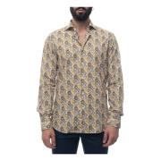 Fantasy Bloemen Casual Shirt Gemaakt in Italië Càrrel , Multicolor , H...