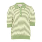 Polo Gebreide Top Egret Lounge Nine , Multicolor , Dames