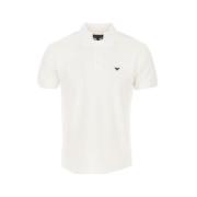 Klassieke Polo Shirt Emporio Armani , White , Heren