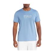 Groot Logo Katoenen T-shirt - Blauw Ralph Lauren , Blue , Heren
