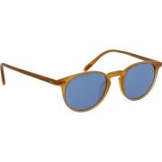 Riley Zonnebril met Uniforme Lenzen Oliver Peoples , Brown , Unisex