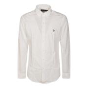 Stretch Poplin Overhemd Ralph Lauren , White , Heren