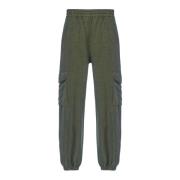 Groene Cargo Broek met Zakdetail Bazar Deluxe , Green , Dames