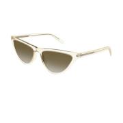 Glamour Sunglasses Saint Laurent , Beige , Dames