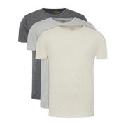 3-Pack Katoenen T-Shirts - Grijs Ralph Lauren , Multicolor , Heren