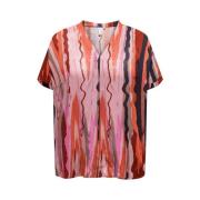 Aardbei Maan Chic Blouse Only Carmakoma , Multicolor , Dames