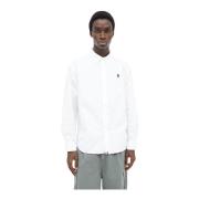 Klassieke Oxford Shirt met Logo Patch A Bathing APE , White , Heren