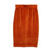 Pre-owned Cotton bottoms Moschino Pre-Owned , Orange , Dames