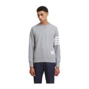 Gestreepte Crewneck Sweatshirt Thom Browne , Gray , Heren