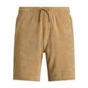 Katoenmix Polo Shorts Ralph Lauren , Beige , Heren