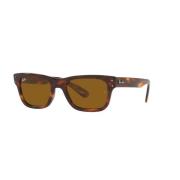 Bruin Acetaat Zonnebril Ray-Ban , Brown , Heren