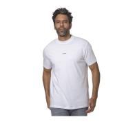 Wit Logo T-shirt Korte Mouwen Stretch Karl Lagerfeld , White , Heren