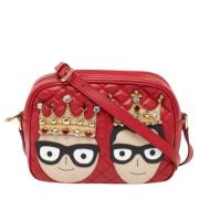 Pre-owned Leather shoulder-bags Dolce & Gabbana Pre-owned , Red , Dame...