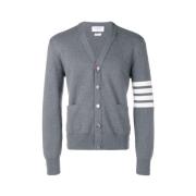 Medium Grijs Katoenen Vest met 4 Bar Steek Thom Browne , Gray , Heren