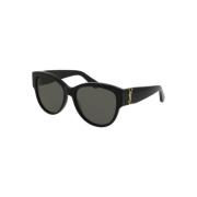 Zwart Grijs Zonnebril SL M3 Saint Laurent , Black , Dames