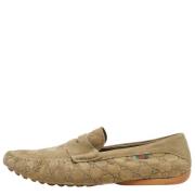 Pre-owned Suede flats Gucci Vintage , Beige , Heren