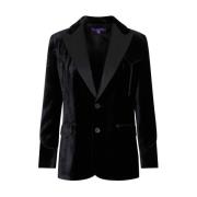 Zwarte Walker Blazer Collectie Ralph Lauren , Black , Dames