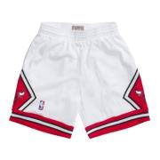 Retro Swingman Basketbalshorts 1997-98 Mitchell & Ness , White , Heren