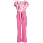 Materiaal Mix Jumpsuit Swing , Pink , Dames