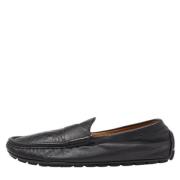 Pre-owned Leather flats Gucci Vintage , Black , Heren