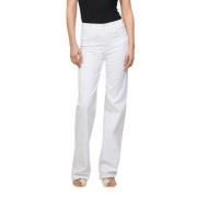 Palazzo Style Jeans Lois , White , Dames
