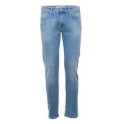 Lichtgewassen Denim Jeans met Tassel Roy Roger's , Blue , Heren