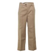 Gabardine Broek Lais CUT Flare Fit Roy Roger's , Beige , Dames