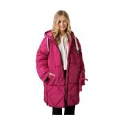 Pluche Hoodie Jas Fuchsia Ottod'Ame , Purple , Dames