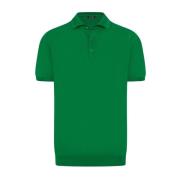 Zachte Katoenen Poloshirt Kiton , Green , Heren