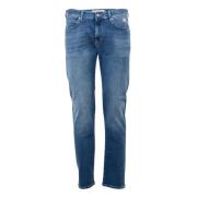 Medium Wash Denim Jeans met Tassel Roy Roger's , Blue , Heren