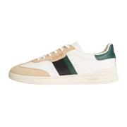 Beige Wit Groene Sneakers Vetersluiting Ralph Lauren , Multicolor , He...
