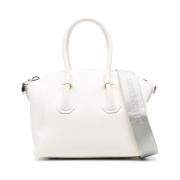 Mini Antigona leren tote bag Givenchy , White , Dames