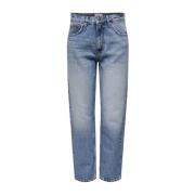 Slim Fit Denim Jeans voor Heren Only , Blue , Dames