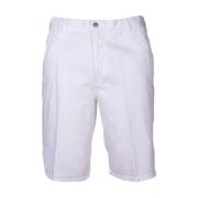 Heren Bermuda Shorts, Regular Fit, Lage Taille Dondup , White , Heren