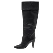 Pre-owned Leather boots Giuseppe Zanotti Pre-owned , Black , Dames