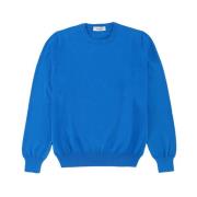 Blauwe Katoenen Crewneck Sweater Gran Sasso , Blue , Heren