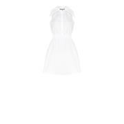 Mouwloze Jurk met Brede Kraag Rinascimento , White , Dames