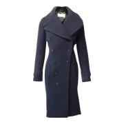 Pre-owned Wool outerwear Chloé Pre-owned , Blue , Dames