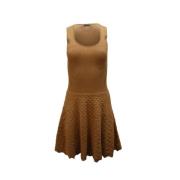 Pre-owned Viscose dresses Alexander McQueen Pre-owned , Beige , Dames